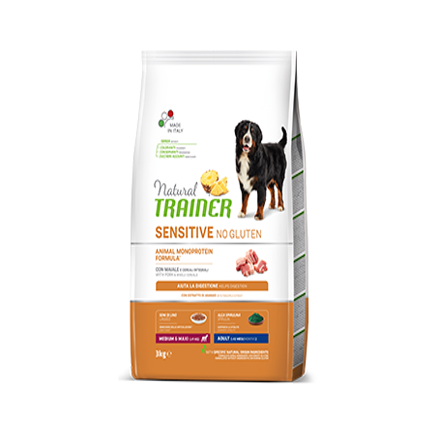 Mangime Cani Fitness3 Adult Medium Maxi Maiale 3kg